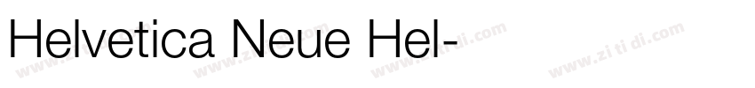 Helvetica Neue Hel字体转换